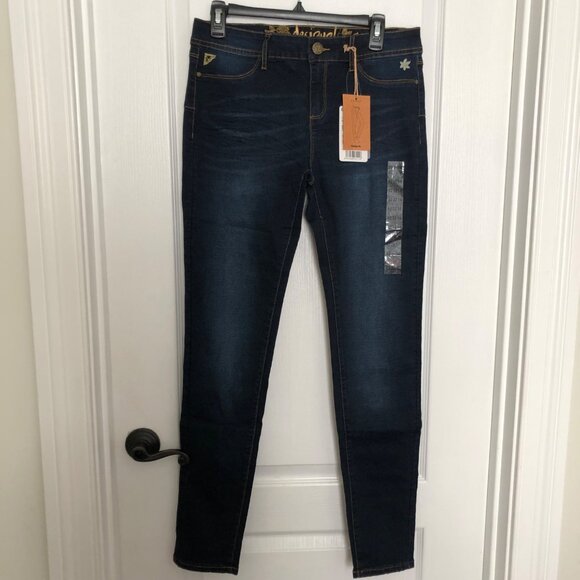 Desigual Women's Dark Wash Skinny Jeans Size 32W - Stylish & Comfortable Fit NWT - Picture 5 of 10